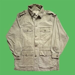 Vintage Cabela’s Utility Hunting Jacket Tan Light Brown Large